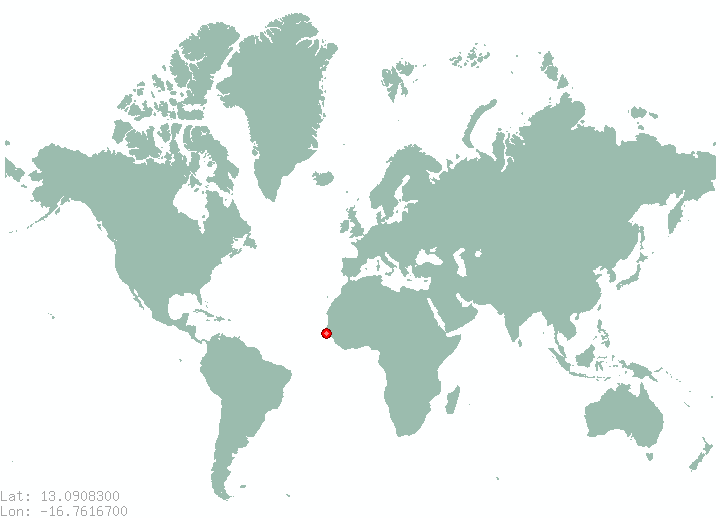 Folonko in world map